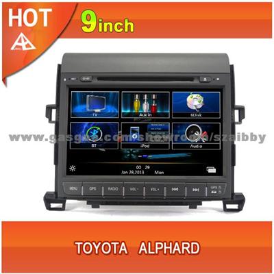 Toyota Alphard Car Dvd Player Bluetooth,Ipod,Radio,TV,USB,3G,Wifi,Canbus,9inch Touchscreen