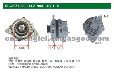 ALTERNATOR HYUNDAI ELANTRA ACCENT SONATA 3730022650,3730022600