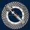 Crown Wheel And Pinion Gear 23:29,Spiral Bevel Gear 23:29 For Heavy Truck, Auto Parts Factory