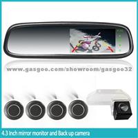 4.3-Inch Universal Rear View Mirror Car Monitor For Hyundai, KIA, Honda,Peugeot,Dodge