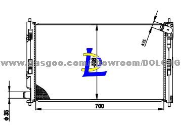 Alumnium Brazed Radiatordpi2978/2979 OUTLANDER 08 MT 1350A050