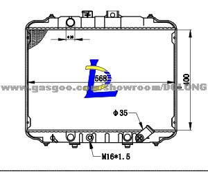 RADIATOR H-100 PORTER BUS 2.5D 93-00 25310-43000/600/43610/43810/820