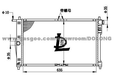 RADIATOR LANOS 97-00 96182261