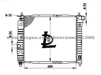 RADIATOR KALOS/AVEO 02-00 96536523