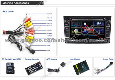 Opal Astra Car Dvd Player Bluetooth,Ipod,Radio,TV,USB,3G,Wifi,Canbus,8inch Touchscreen