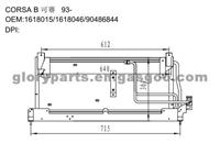 Opel Condenser 1618046/1618015