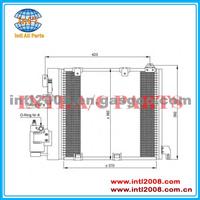 A/C Replacement Compressor Condenser For Zafira A 1998-2004, OPEL
