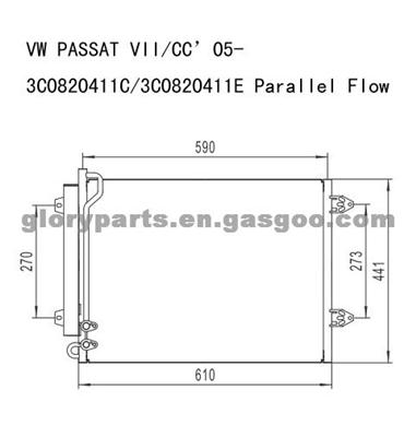 VW Condenser 3C0820411C