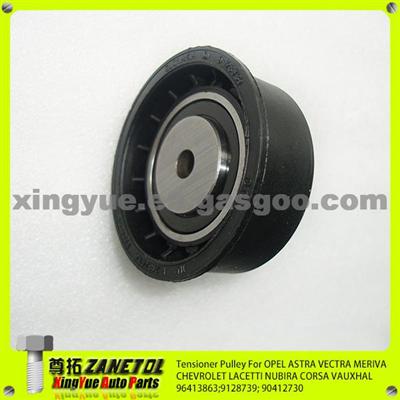 96413863 9128739 90412730 09128739 Auto Timing Belt Tensioner Pulley For Chevrolet Corsa Lacetti Viva Opel Astra Vectra Signum