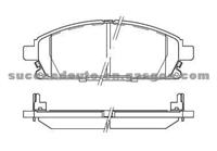 Brake Pad For INFINITI Nissan GDB3167