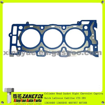 Car Auto Engine Cylinder Head Gasket Right For Chevrolet Captiva Buick LaCrosse Cadillac CTS SRX 12634480 12605845 4807957