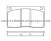 Brake Pad For JAGUAR GDB585