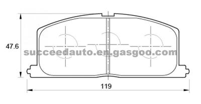 Brake Pad For Jeep D964