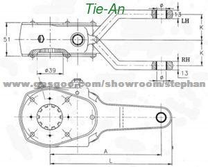 351952 High Quality Volvo Heavy Truck Part Slack Adjuster Of Brake System