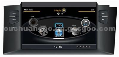 DVD Automotive Gps Radio For Citroen C4L S100 Platform