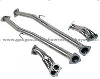 NISSAN 300ZX Z32 TURBO STAINLESS STEEL TUBULAR DE CAT DECAT DOWNPIPE EXHAUST