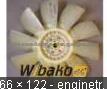 Fan Blade For KOMATSU 6006257550