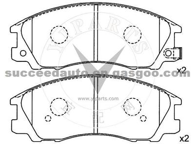 Brake Pad For KIA 24059/24060/24061