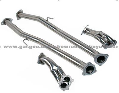 NISSAN 300ZX Z32 TURBO STAINLESS STEEL TUBULAR DE CAT DECAT DOWNPIPE EXHAUST