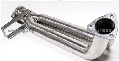 NISSAN S14 PS13 SR20DET 95-00 TURBO STAINLESS STEEL EXHAUST TWIN DOWNPIPE