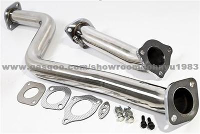 TOYOTA SUPRA MK4 JZA80 92-02 STAINLESS STEEL EXHAUST DOWNPIPE & 1ST DECAT PIPE