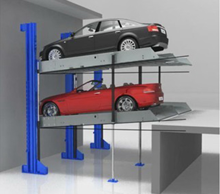 4 Cars Automated Smart Parking Systems Underground Cantilever Pit