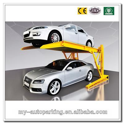On Sale! 2000kg CE Certificate Double Car Parking System Two Post Simple Mini Tilting Parking Lift