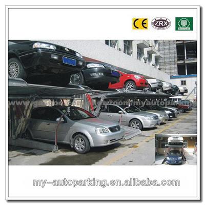 Hot! 2000kg 2 Vhicles Vertical Stacker Two Post Tilting Parking Machines Double Parking Car Lift