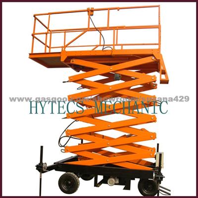 Small Scissor Lifts Platform With Mobile Wheel