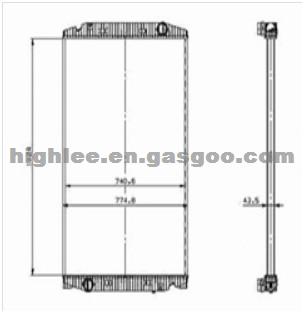 Radiator 41214447 For Iveco