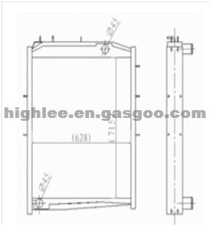 Radiator WG9112530267 For Howo