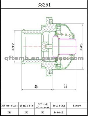 Thermostat Suit For Peugeot 1336N5 126440 9630066780