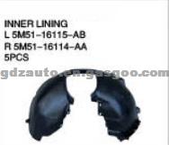 For FORD FOCUS'07 AUTO PARTS FENDER LINING OEM:L 5M51-16115-AB/R 5M51-16114-AA