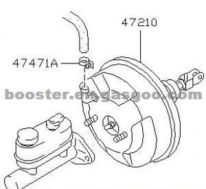 Brake Booster Assy FOR NISSAN 47210-D0110 47210-06E00 47210-01E10 STANZA 1981-1986