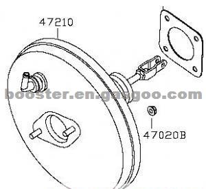 Brake Booster Assy FOR NISSAN 47210-ET000 47210-ET00A SENTRA 2006-2012