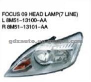 For FORD FOCUS'09 AUTO PARTS HEAD LAMP (MOTOR,7LINE) OEM:L 8M51-13100-AA/R 8M51-13101-AA