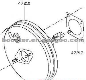 POWER BOOSTER FOR NISSAN D7210-JG20A D7210-JG22A ROGUE 2007-NOW