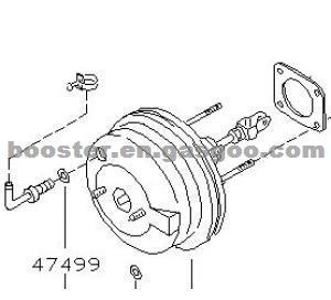 Vacuum Brake Booster FOR NISSAN 47201-0F027 47201-0F025 TERRANO2 1993-2006