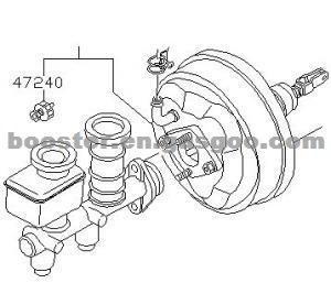 Air Brake Booster 47210-05W00 47210-05W10 47210-43W10 NISSAN PICKUP 1979-1985