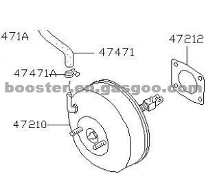 Auto Brake Booster 47210-43L10 47210-59L00 NISSAN LAUREL 1984-1990