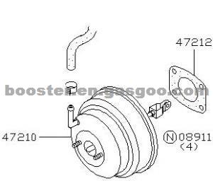 Brake Booster Clutch Servo 47210-40U00 NISSAN MAXIMA 1994-1999