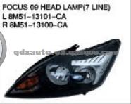For FORD FOCUS'09 AUTO PARTS HEAD LAMP(BLACK,5LINE) OEM:L 8M51-13101-CA/R 8M51-13100-CA