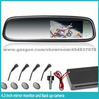 Car Interior Mirror With Bluetooth And Temperature