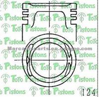 Piston For NISSAN 12010-43G02/12010-43G12