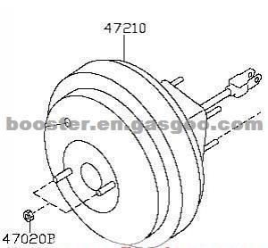 Brake Air Booster 47210-11E00 47210-36E00 47210-D6000 NISSAN BLUEBIRD 1983-1990