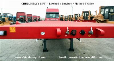 CHINA HEAVY LIFT - 40 Ft Flatbed Container Semi Trailer