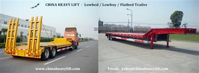 CHINA HEAVY LIFT 2 Axle Lowbed Trailer