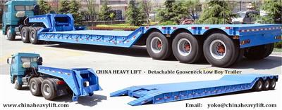 CHINA HEAVY LIFT Semi Trailer - Lowbed/Lowboy/Flatbed Trailer - CHINA HEAVY LIFT