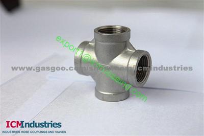 ISO4144 Standard 150lb Stainless Steel Cross BSP