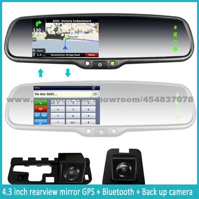 Navigation Parking Video System Bluetooth With Car Rearview Mirror